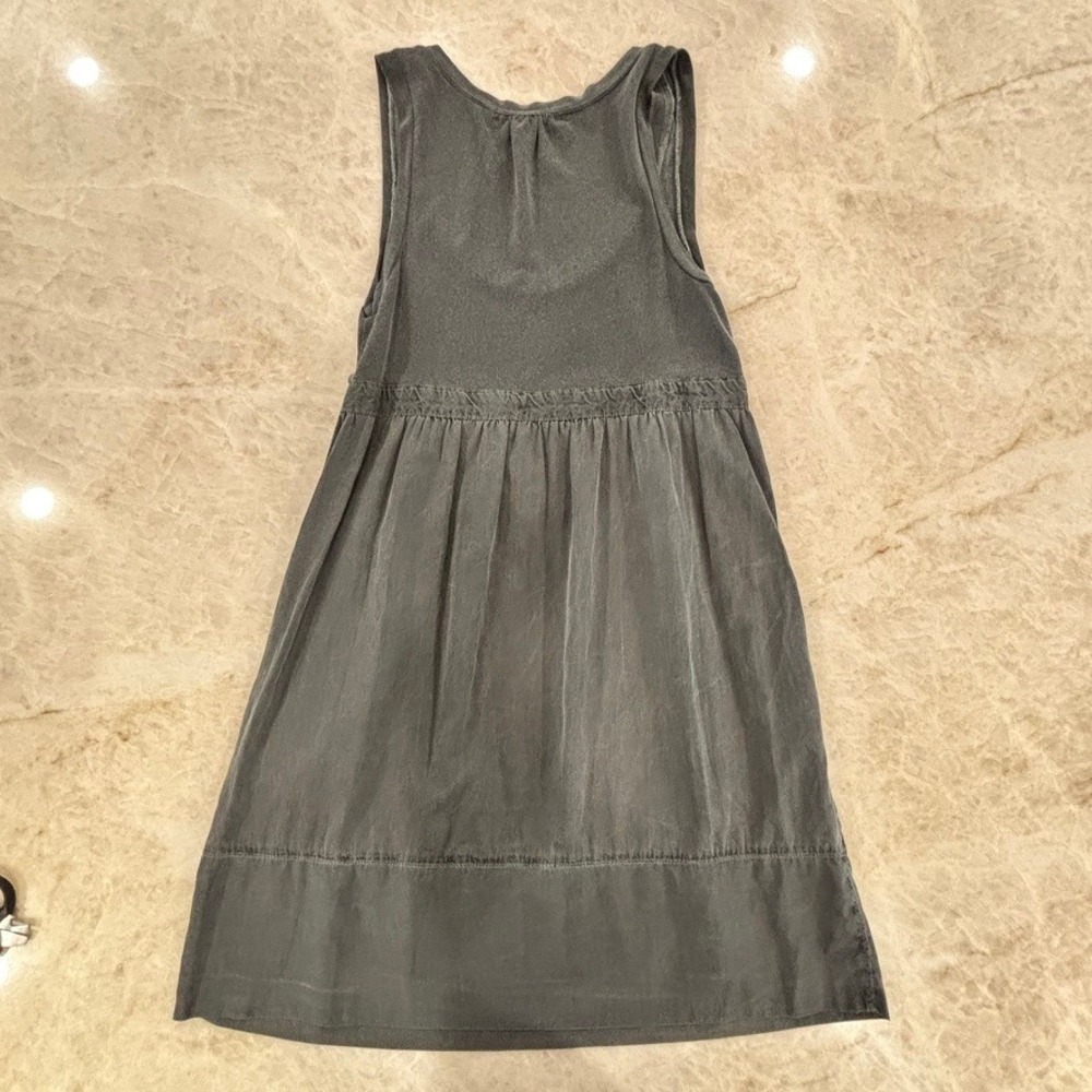 James Perse Sleeveless Pullover Cotton Dress,‎ Gray, Size 2 - Picture 6 of 6